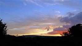 Sunset over Skerraton Down