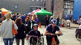 John and Dillan at Totnes food fair