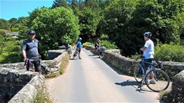 The group on Staverton Bridge