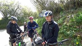 Contemplating the Google Shortcut track at Hurden, near Altarnun