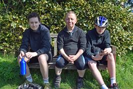 Jude, John and Dillan at Cummings Cross, Liverton