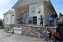 Preparing to leave Ilsington village shop after coffee and cakes