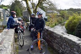 The group on the bridge at Altarnun