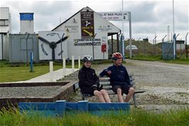 Jude and George at the RAF Memorial Museum, Davidstow Moor