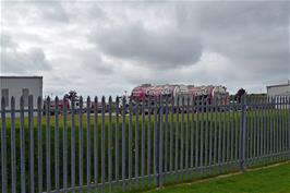 Cathedral City tankers at the Dairy Crest factory, Davidstow Moor