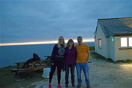 Outside Tintagel Youth Hostel