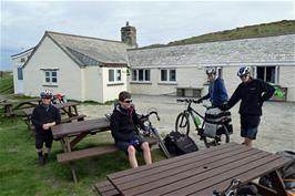 Ready to leave Tintagel Youth Hostel