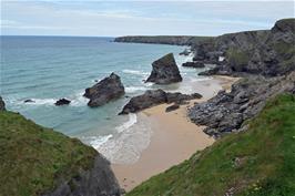 View from the top of the Bedruthan Steps