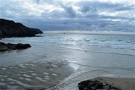 Perranporth youth hostel at Droskyn Point, from Chapel Rock