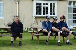 John, Jude, Dillan and George at Land's End Youth Hostel