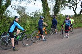 Jude, Dillan, Julian, George and Gavin near Dorsley Barton, Totnes