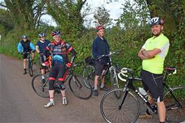 Jude, Dillan, Julian, George and Gavin near Dorsley Barton, Totnes