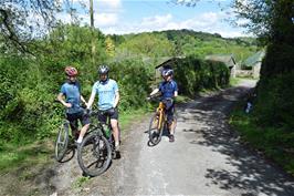 George, Jude and Dillan at Ellimore, Lustleigh