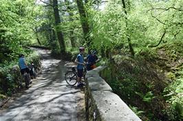 The Clapper Bridge over the River Bovey near Neadon