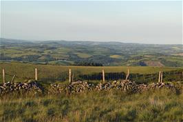 View over Buckfastleigh to towards Newton Abbot and Teignmouth from Skerraton Down