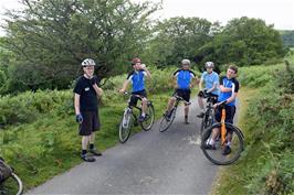 The lane from New Bridge to Poundsgate, above Hannaford Manor, that we had never ridden before