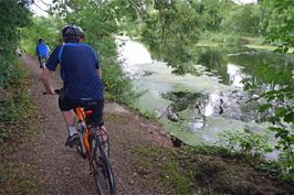 John and Dillan on the canal path