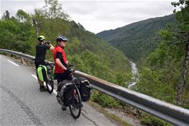 Jude and Dillan above the Raundalen valley