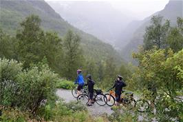 Joining the Rallarvegen track shortly after Myrdal station