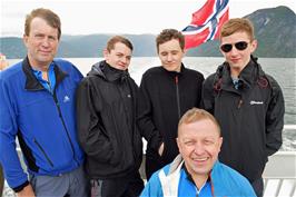 The group on the ferry