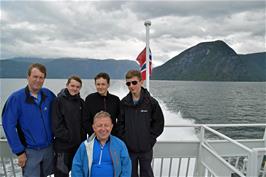 The group on the ferry