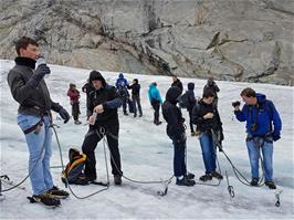 A break for lunch at the highest part of our climb