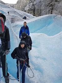 Making our way back down by the same route