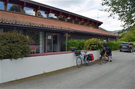 The reception and restaurant at Sogndal youth hostel