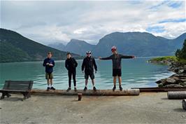 George, Jude, Dillan and Will at Marifjøra