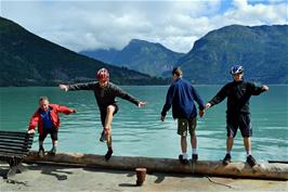 John, Will, George and Dillan at Marifjøra