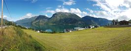 Fabulous views of Lustrafjord from the peninsula between Gaupne and Høyheimsvik