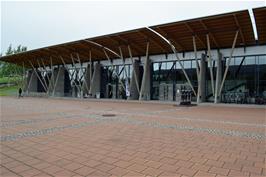 The entrance to Håkons Hall, Lillehammer