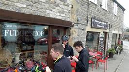 An obligatory stop at the Memory Lane Sweet Shop, Castleton