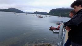 Tranquil view across Loch Carron from Plockton Pier