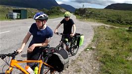 Lunch by the main road on the banks of Loch Maree, near Talladale