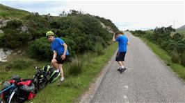 Our lunch stop at Badnagyle was brought to an abrupt end by a swarm of midges