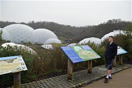 Dillan outside the Eden Project, on our way back to the car