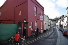 Leaving the Brick House café, Ashburton