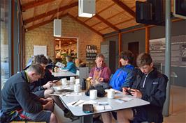 Coffee at the David Mellor Design Centre cafe, Hathersage