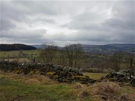 View to Hathersage, from a little further down the lane near Hazelford