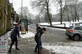 Snowball fun at Buxton