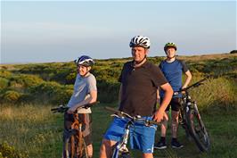 Dillan, Gavin and Jude on Skerraton Down