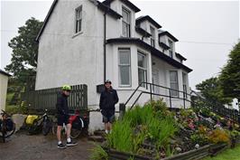 Ready to leave Bank House guest house, Mallaig