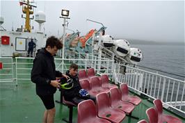 On board the ferry from Mallaig to the Isle of Skye