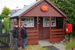 Plockton Post Office - still a wooden shed, although different from the one they had on our last visit