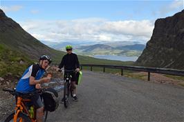 View back towards Ardarroch, from the higher reaches of the Applecross road