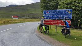 Severe warning signs as we start the big climb from Tornapress