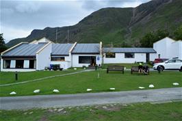 Jude and Dillan outside Torridon youth hostel