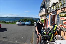 Preparing to leave the Mountain Lodge guest house, Gairloch