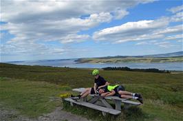 Little Loch Broom, from the viewpoint near Badcaul, with Priest Island and Bottle Island in the distance